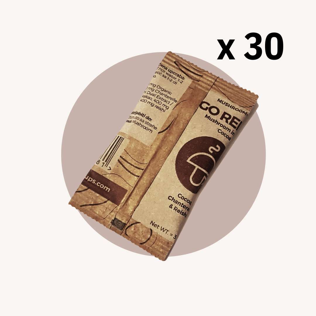 Go Relax – organic instant Cocoa with Chanterelle & Reishi - Slika 10