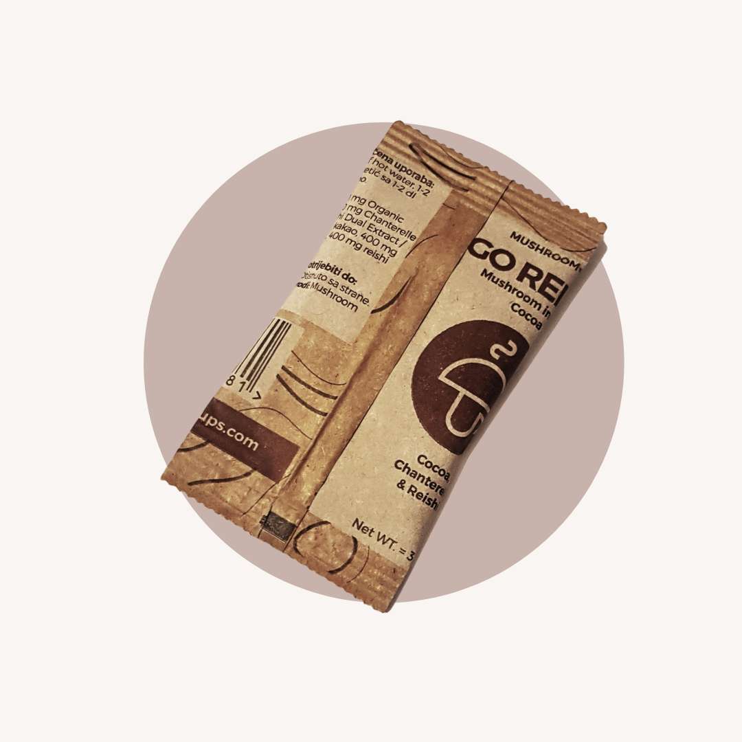 Go Relax – organic instant Cocoa with Chanterelle & Reishi - Slika 11