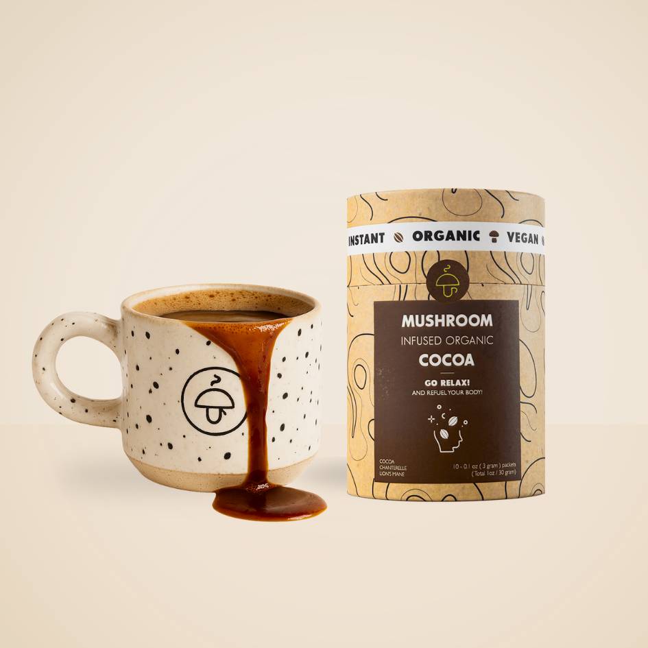 Go Relax – organic instant Cocoa with Chanterelle & Reishi - Slika 3